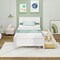 Twin Size Platform Bed with Drawers, Wood Headboard and Sturdy Frame